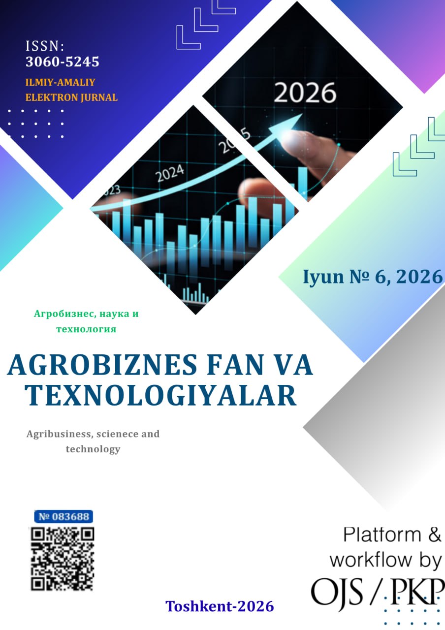 					View Vol. 4 No. 6 (2026): AGROBUSINESS, SCIENCE AND TECHNOLOGY
				